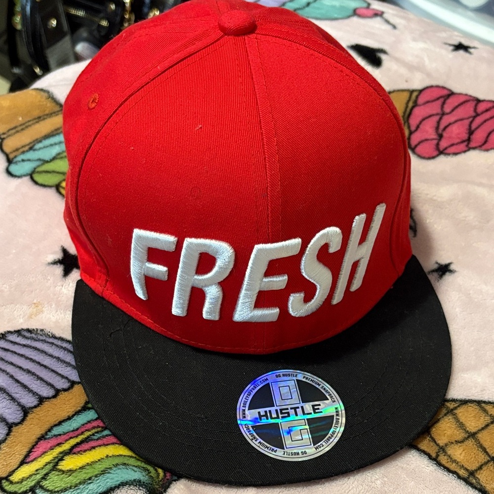 Red and Black Kids Cap